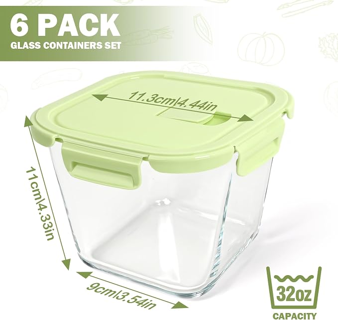 Glass Soup Containers with Lids 32oz - Image 2