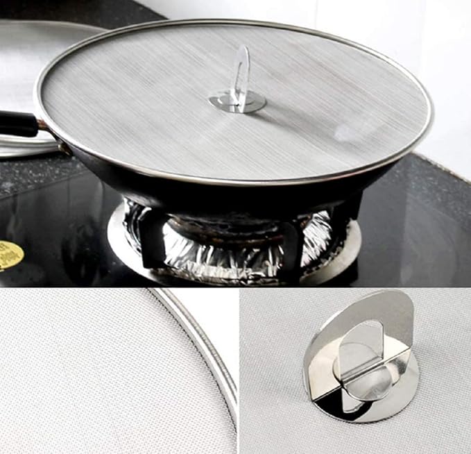 304 tainless Steel Splatter Screen Pan Lid - Image 5