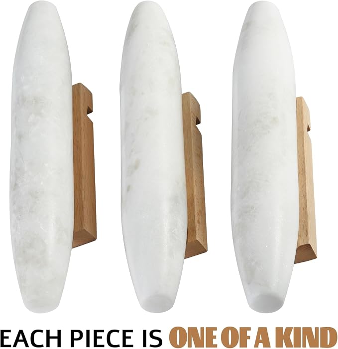 Koville African Natural Marble French Rolling Pin, 12inch Non-Stick Rolling Pin - Image 6