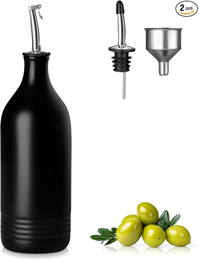 vancasso 20 Oz Ceramic Olive Oil Dispenser Bottle, Bottle Dispenser by vancasso