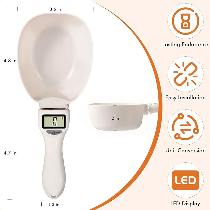 2pcs Digital Measuring Spoon, Digital Measuring Cup - Image 2