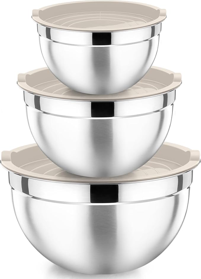 P&P CHEF Khaki Mixing Bowls by PPCHEF