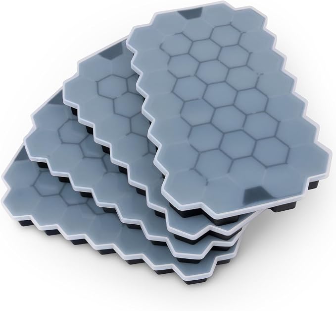 Ice Cube Trays for Freezer by BIDFUL