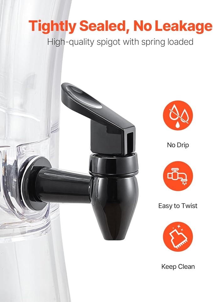 VEVOR Beverage Dispenser, 3.4 Gallon Drink Dispenser - Image 3