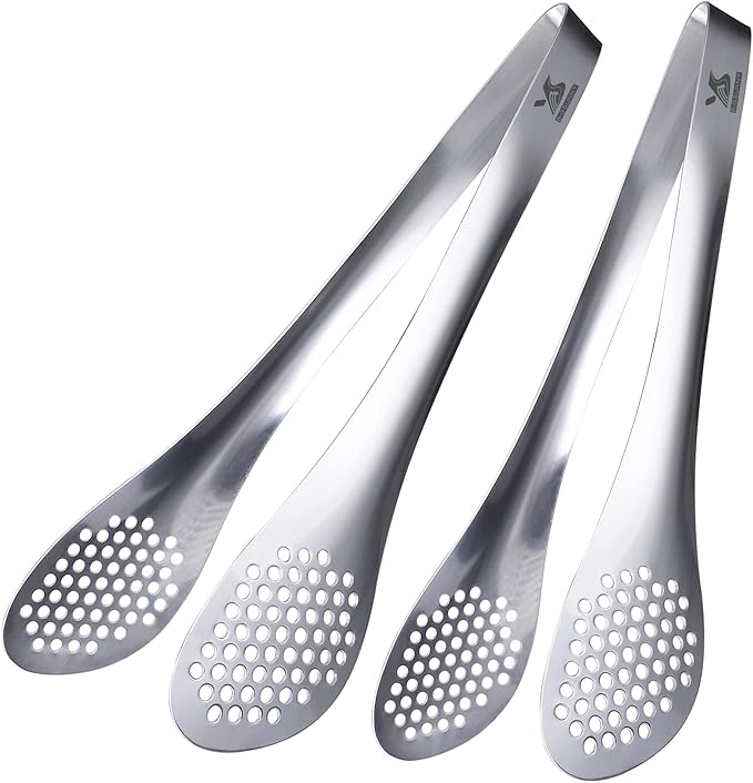 MSY BIGSUNNY 11Inch Kitchen Cooking Food Tongs Stainless Steel Buffet Tongs by MSYBIGSUNNY