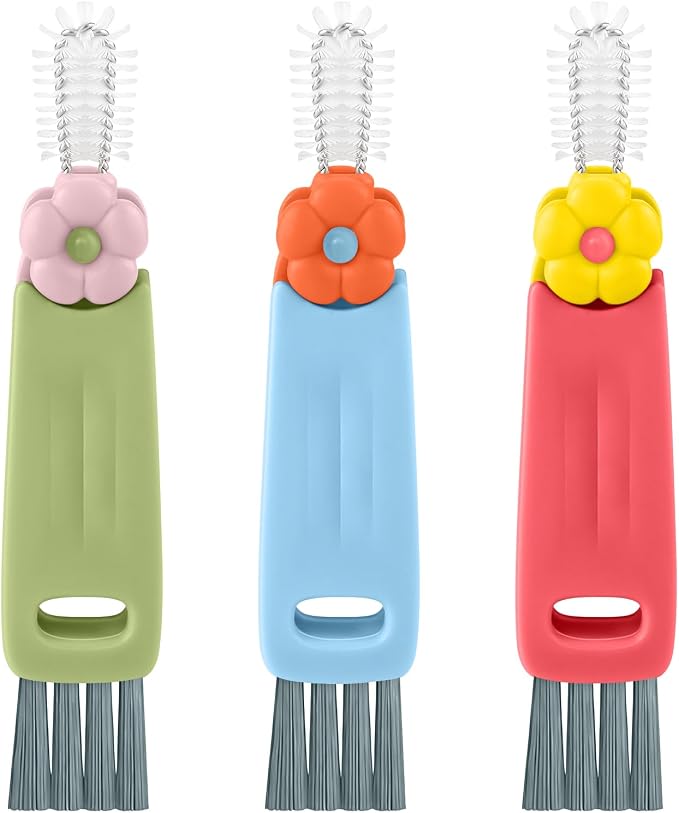 Wanme 3 in 1 Cup Lid Gap Cleaning Brush Set, Cup Lid Gap Cleaner, Home Kitchen by Wanme