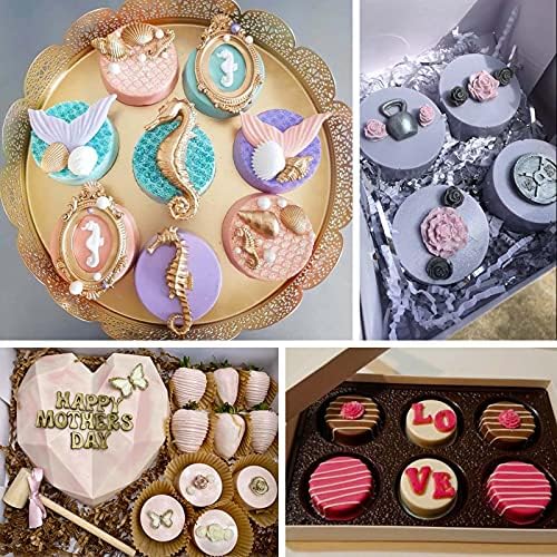 Actvty Chocolate Cover Cookie Silicone Molds, New Size 12-Cavity Round