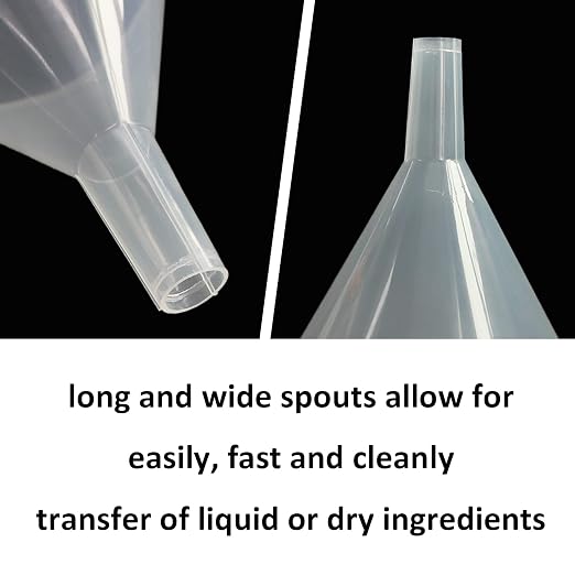8 Pack Multi-Purpose Plastic Funnels - Image 4