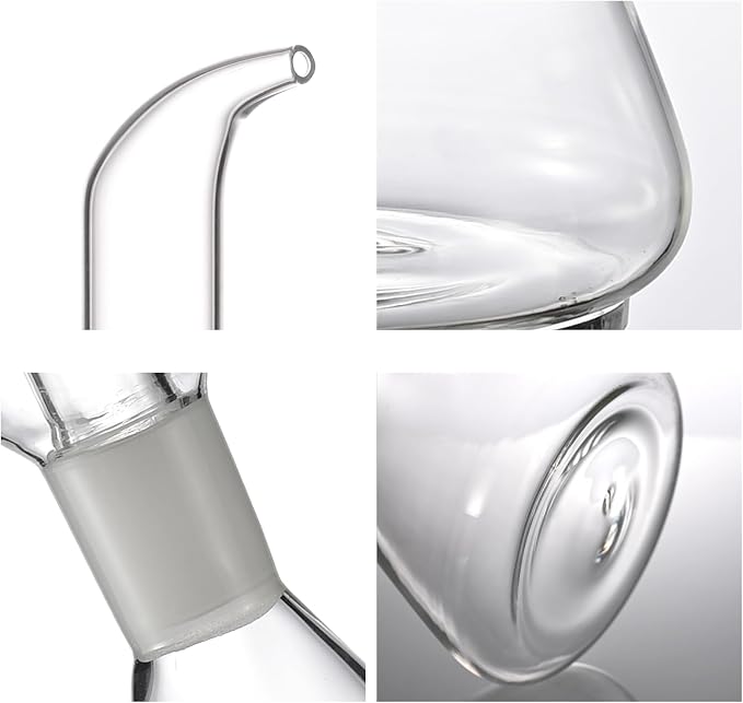 ELETON Conical 8 oz Glass Oil Dispenser – No Drip Olive Oil Cruet - Image 7
