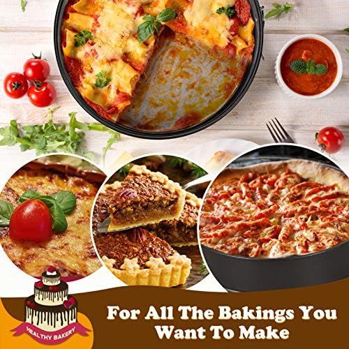 HIWARE 8 Inch Non-stick Springform Pan with Removable Bottom