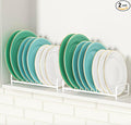 Plate Organizer for Cabinet, Kitchen Dish Rack Organizer for Cabinet Countertop by Unknown