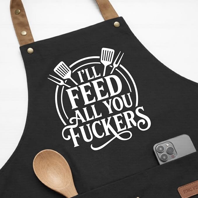 INNORU I'll Feed All You Fuckers Sign Apron - Image 9