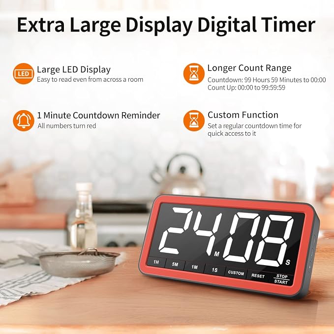 VOCOO Digital Kitchen Timer - Image 2