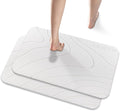 JUERLEN 2 Pack Diatomaceous Earth Shower Mat, Stone Bath Mat, Nonslip Super by JUERLEN