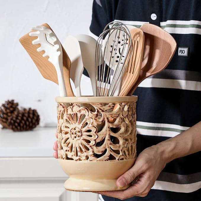 Farmhouse Kitchen Utensil Holder - Image 5