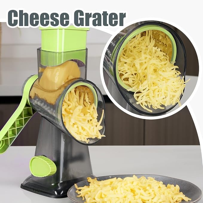 KEOUKE Rotary Cheese Grater Hand Crank Transparent - Image 6