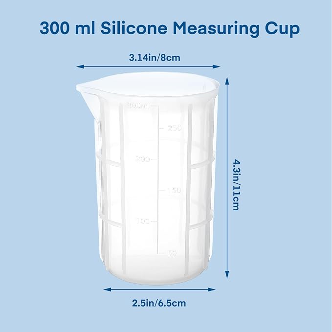 Gartful 300ml Mixing Cups for Epoxy Resin, Durable Pour Tool for Casting Molds - Image 2