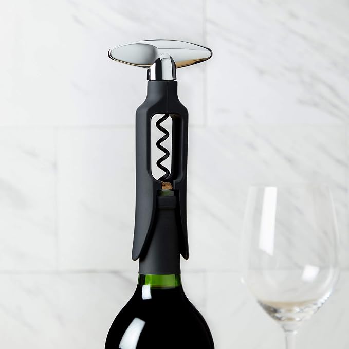 True Self Pulling Corkscrew Wine Opener, Durable Plastic - Image 5