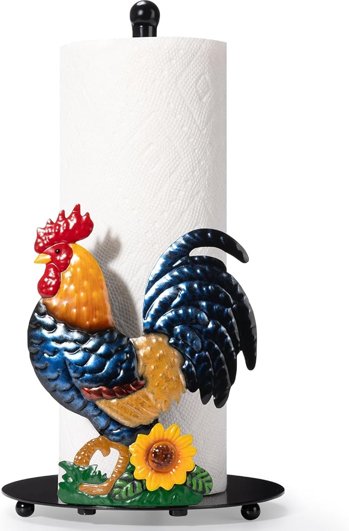 Rooster Paper Towel Holder Countertop by Shinlar