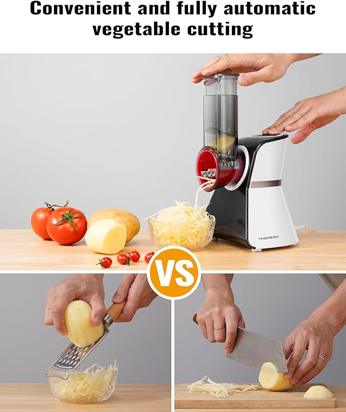 Electric Cheese Grater Salad Shooter, 5-In-1 Electric Slicer - Image 3
