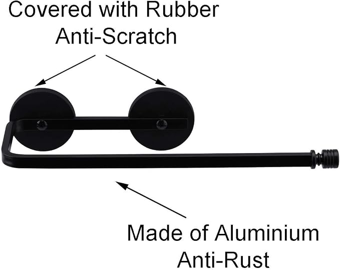 Magnetic Paper Towel Holder for Fridge, 12.3" Heavy Duty Magnet Rack, No Drill - Image 5