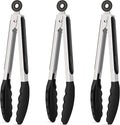 Hotec Silicone Kitchen Tongs for Cooking 9-Inch Serving Tongs by Hotec