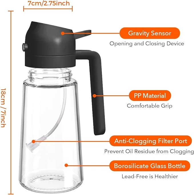 16oz/470ml Glass Olive Oil Sprayer - Image 2