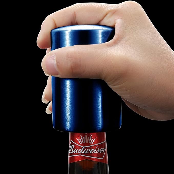 Stocking Stuffers Gift for Dad Mom, YUDANSI Push Down Bottle Opener, Automatic - Image 2