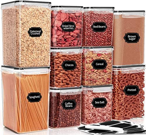 PRAKI 10 PCS Flour Sugar Storage Containers