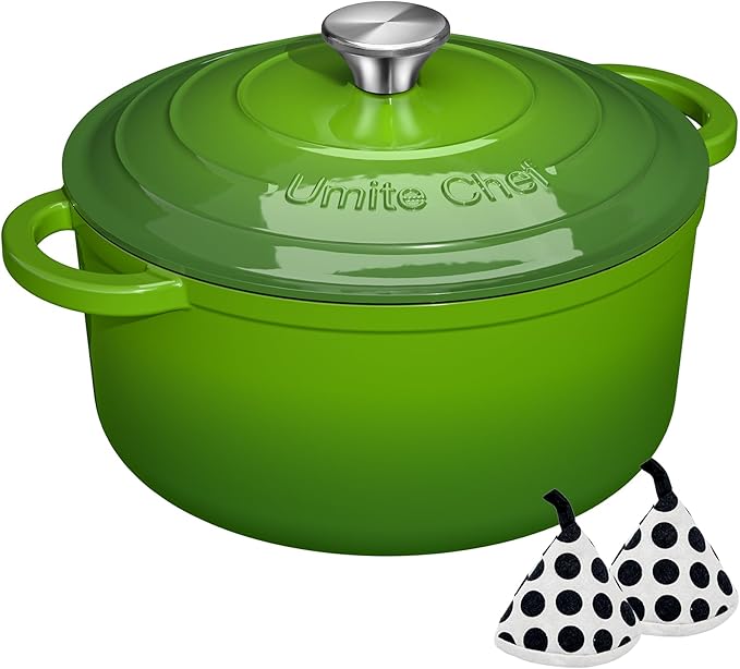Umite Chef 7QT Enameled Cast Iron Dutch Oven by UmiteChef
