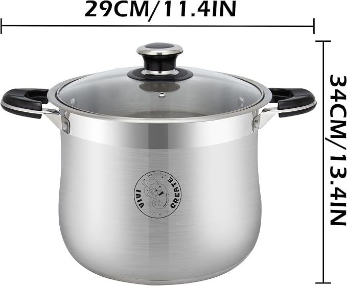 Vivicreate 27.5 Quart Stainless Steel Stock Pot - Image 2