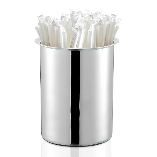 OCS Parts 6.75-Inch Kitchen Utensil Holders | Set of 3 | Stainless Steel - Image 4