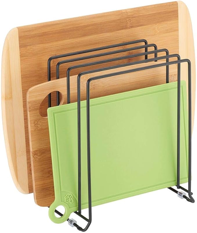 mDesign Pot Lid and Pan Rack — Metal Wire Rack - Image 7