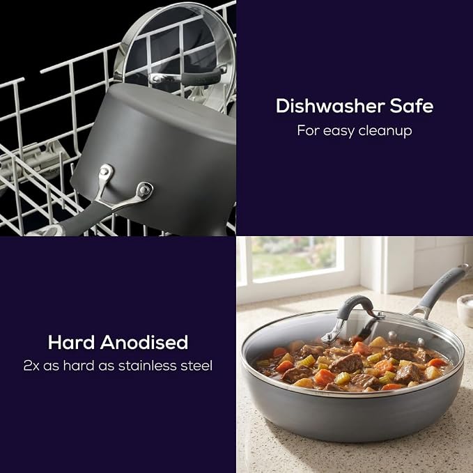 Circulon Radiance Deep Hard Anodized Nonstick Frying Pan /Skillet - Image 5