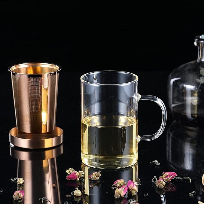 ecooe Tea Infuser Mug 16.9oz Glass Tea Cup - Image 6