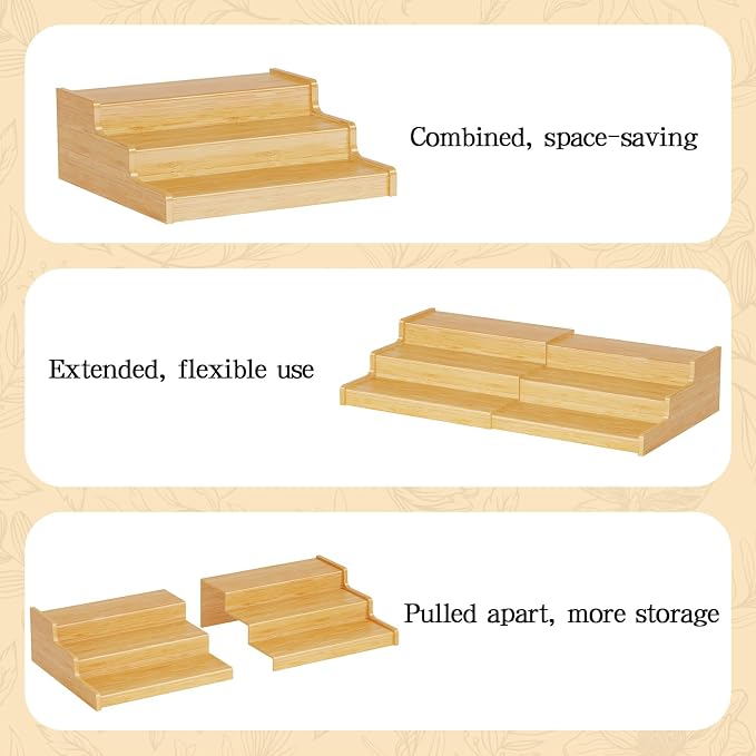 Expandable Bamboo Can Rack Organizer - Image 9