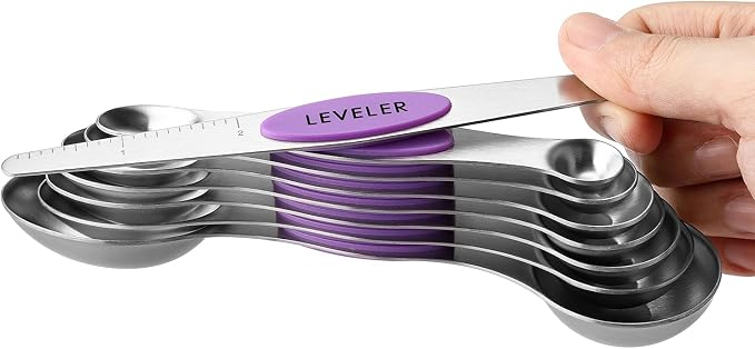 Spring Chef Stainless Steel Magnetic Measuring Spoons Set of 8 - Image 8