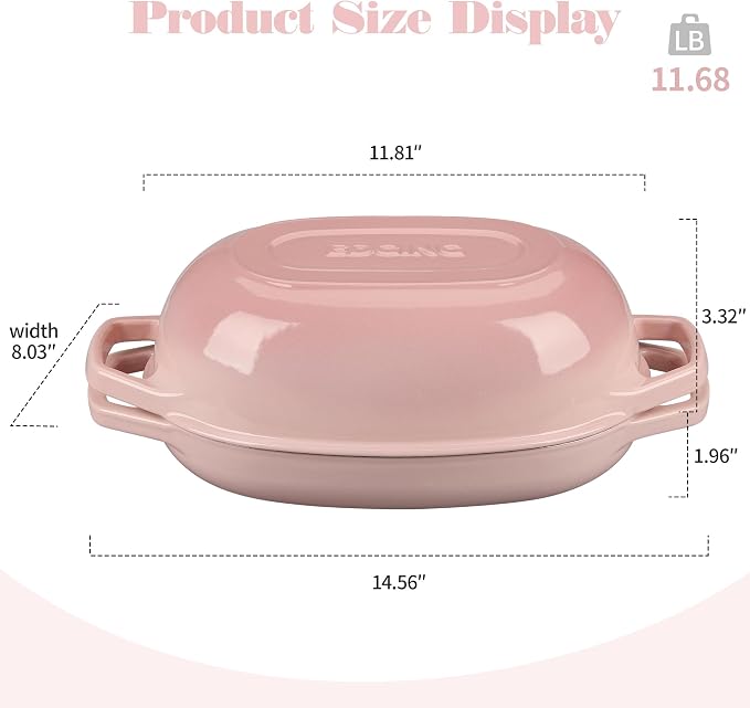 EDGING CASTING Enameled Cast Iron Oval Dutch Oven Pot - Image 2