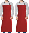 Homsolver 2 Pack Waterproof Rubber Aprons, Heavy Duty Butcher by Homsolver