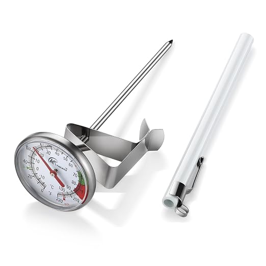 KT THERMO Instand Read 2-Inch Dial Thermometer, Chocolate Milk Foam by KTTHERMO