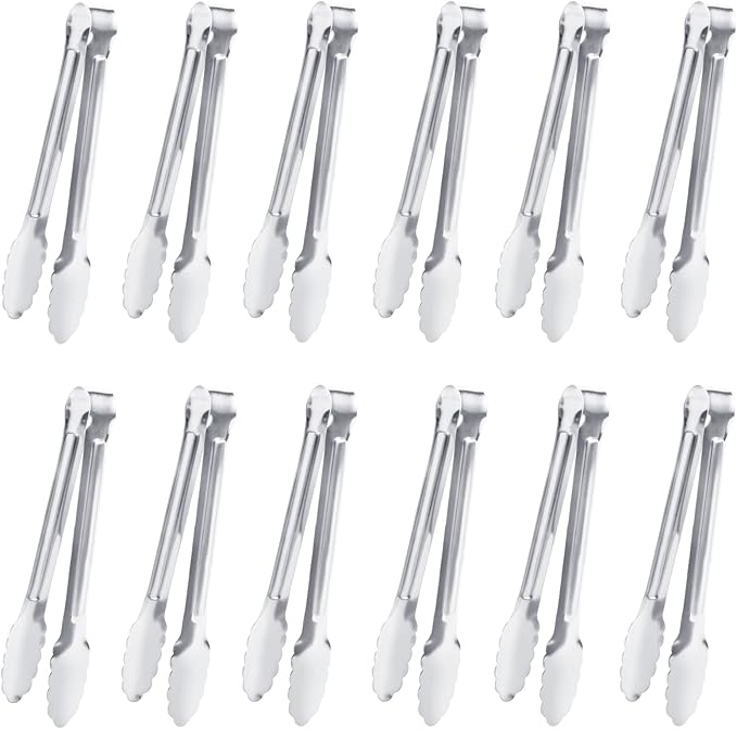 Serving Tongs, Buffet Tongs, Dmoera Stainless Steel Food Tong Serving Tong by Must-havesForYourKitchen