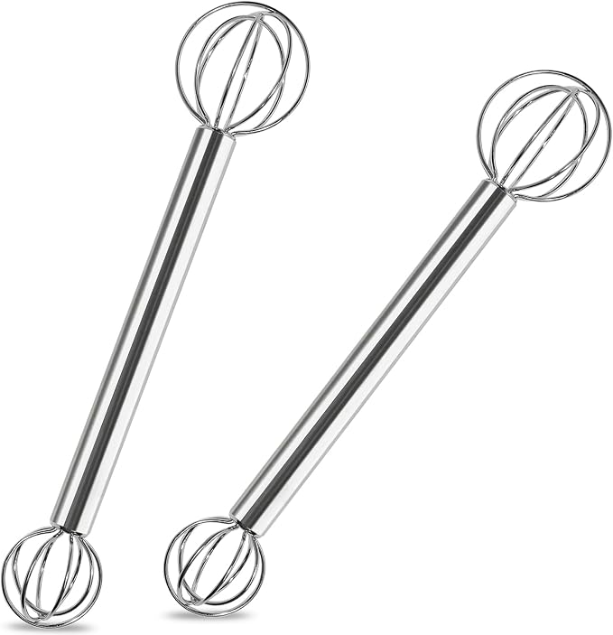 Stainless Steel Measuring Whisk, Double-Ended Whisk by Webake