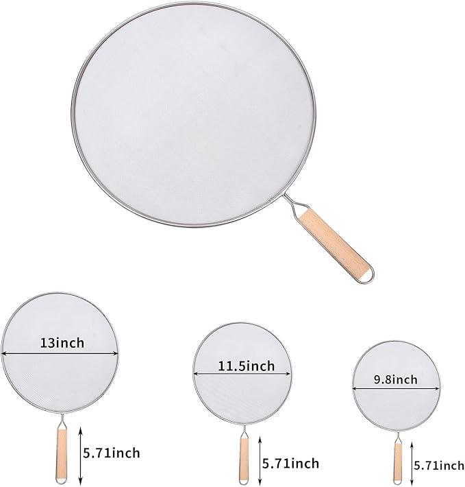3 Pieces Grease Splatter Screen - Image 2