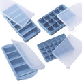 Silicone Freezer Molds Gift Set with 1 Tbsp,2 Tbsp, 1/2, and 1 Cup