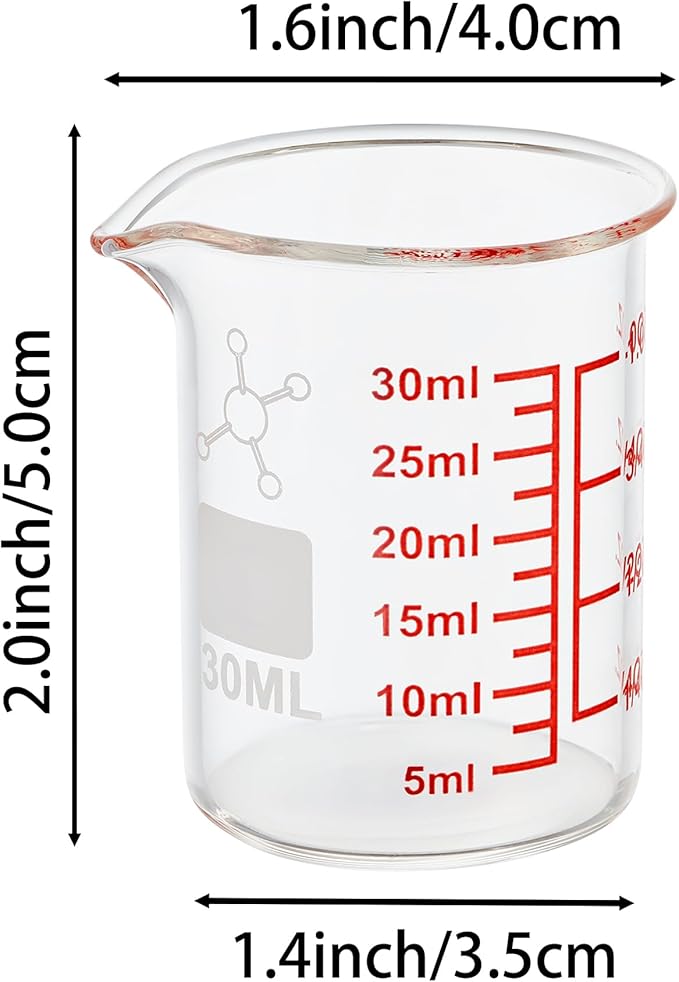 High Borosilicate Glass Measuring Cup-V-Shaped Spout，Glass Measuring Beaker - Image 8
