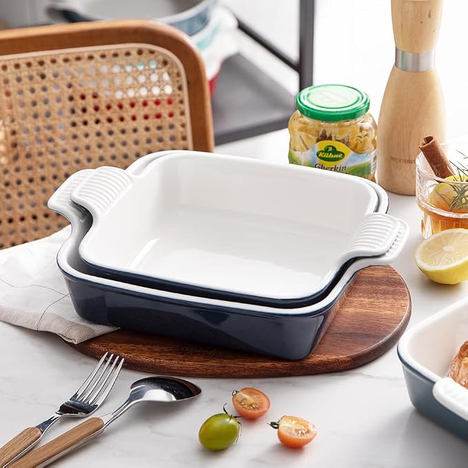 Sweejar Ceramic Baking Dish, 8 x 8 Cake Baking Pan - Image 5
