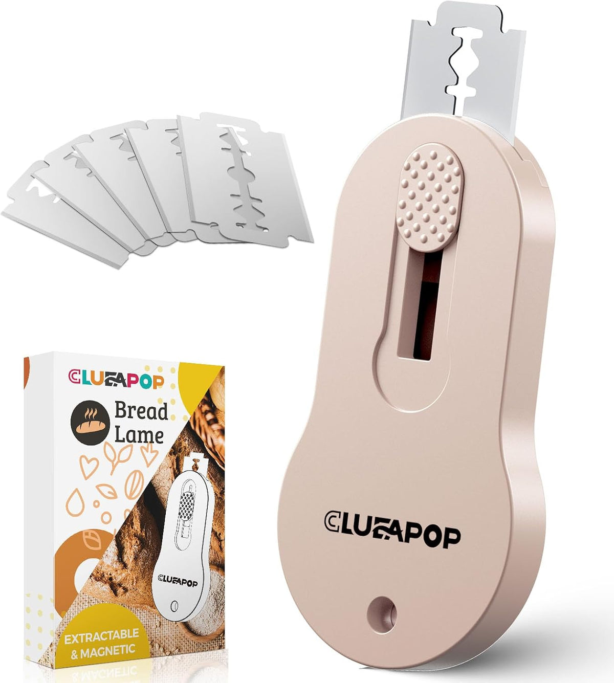 Bread Lame, Extractable & Magnetic Bread Lame Dough Scoring Tool