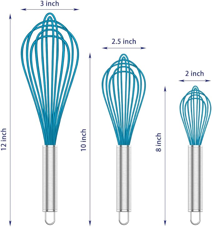 OYV Silicone Whisk, Heat Resistant 480°F Whisks - Image 6