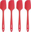 4 Pcs Silicone Spatula Set, 11.4 In, 600°F Heat Resistant Rubber Spatulas by Unknown