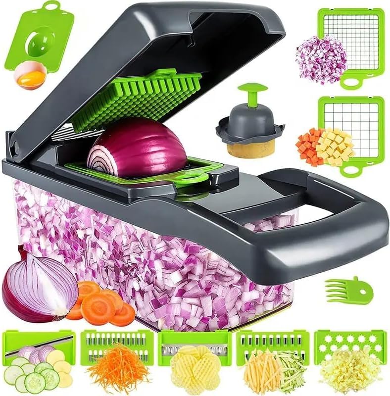 12-in-1 Vegetable Chopper with Storage Container